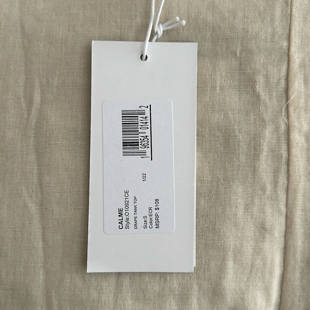 NWT Calme By Johnny Was | Drape V-Neck Top - Picture 7 of 8